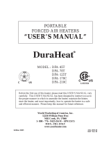 World Marketing of America DuraHeat DFA-70T Manual de usuario