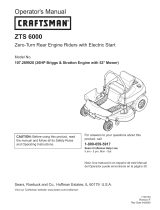 Craftsman ZTS 6000 Manual de usuario