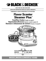 Black & Decker Flavor Scenter Steamer Plus HS900 Manual de usuario