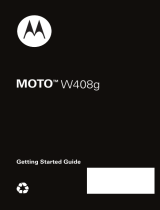 Motorola W408G Guía del usuario