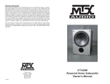MTX CT10SW El manual del propietario
