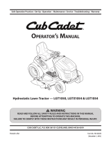 Cub Cadet LGT1050 Manual de usuario