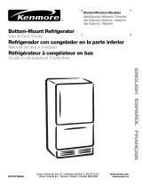 Kenmore Kenmore Bootom-Mount Refrigerator Manual de usuario