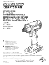 Craftsman 315.116060 Manual de usuario