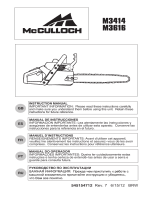 McCulloch M3616 Manual de usuario