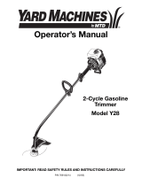 Yard Machines Y28 Manual de usuario