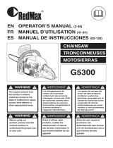 RedMax Chainsaw G5300 Manual de usuario