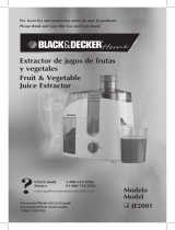 Black & Decker JE2001 Manual de usuario