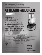 Black and Decker Appliances FP2500ikt Guía del usuario