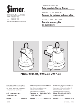 Simer Pumps 2957 Manual de usuario