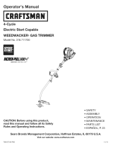 Craftsman WEEDWACKER INCREDI.PULL 316.711700 Manual de usuario