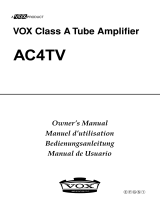 Vox AC4TV El manual del propietario