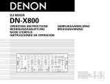 Denon DN-X800 Instrucciones de operación