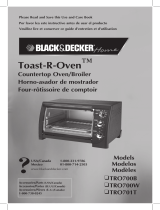 Black and Decker Appliances TRO700b Manual de usuario