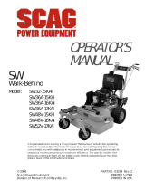Scag Power Equipment SW36A-15KH Manual de usuario