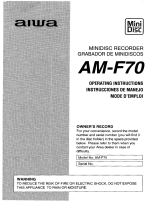 Aiwa AM-F70 - ANNEXE 23 Instrucciones de operación