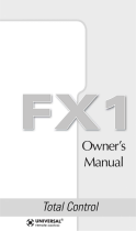 Universal Remote Control TOTAL CONTROL FX-1 El manual del propietario