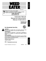 Weed Eater Featherlite 25 HO SST Manual de usuario