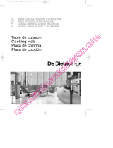 DeDietrich DTI716X Manual de usuario