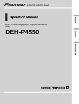 Pioneer DEH-P4550 Manual de usuario