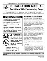 Maytag GAS RANGE Guía de instalación