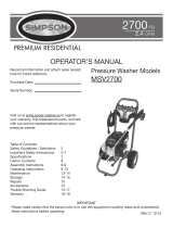 Simpson MSV2700 Manual de usuario