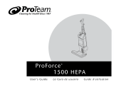 ProTeam ProForce1500 HEPA Manual de usuario