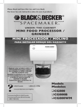 Black & Decker Spacemaker CG800B Manual de usuario
