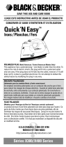 Black & Decker X30 Manual de usuario
