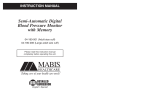 MABIS Semi-Automatic Blood Pressure Monitor Manual de usuario