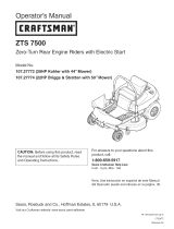 Craftsman ZTS 7500 El manual del propietario