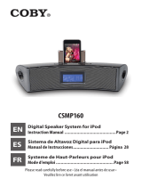 Coby CSMP160 - Digital Speaker System Manual de usuario