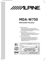 Alpine MDA-W750 El manual del propietario