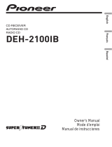 Car audio systems DEH-2100IB Manual de usuario
