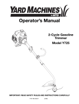 MTD Y725 Manual de usuario