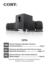 Coby CSP96 - Home Theater Speaker System Manual de usuario