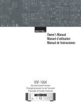 Rotel RSP-1068 El manual del propietario