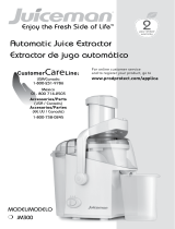 Juiceman HIGH power juice extractor Guía del usuario