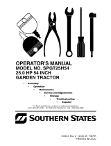 Electrolux Southern States SPGT25H54 Manual de usuario