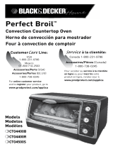 Black and Decker Appliances Perfect Broil CTO4400B-02G Manual de usuario