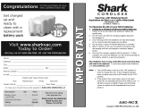 Euro-Pro SHARK CORDLESS SV70 Manual de usuario