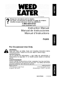 Weed Eater FX26S Manual de usuario