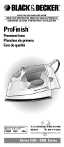 Black and Decker Appliances X800 Manual de usuario
