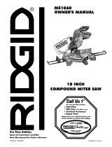 RIDGID MS1060 El manual del propietario