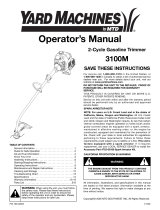Yard Machines 3100M Manual de usuario