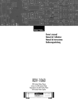 Rotel RDV-1060 El manual del propietario