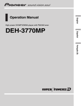 Pioneer DEH-3770MP Manual de usuario
