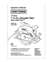 Craftsman 7-1/4 - in. Circular Saw with Laser Trac and LED Worklight El manual del propietario