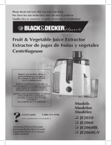 Black & Decker JE2060BL Manual de usuario