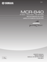Yamaha PianoCraft MCR-840 El manual del propietario